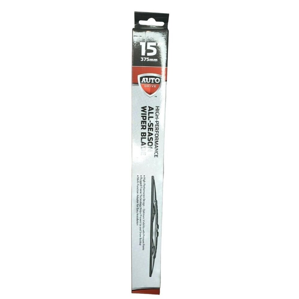 Auto Drive High-Performance 15" All-Season Wiper Blade Durable Windshield Wiper